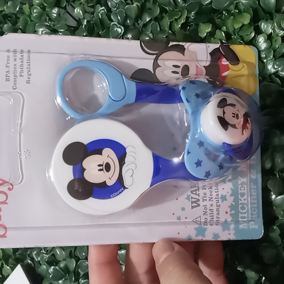 SOLD Mickey mouse pacifier & Holder - Picture 3 of 8